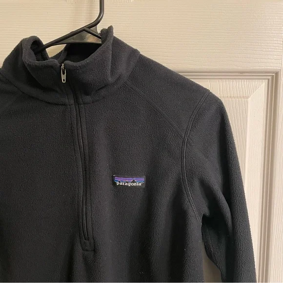 Patagonia Women's Black Half-Zip Turtleneck Sweater - Picture 3 of 9